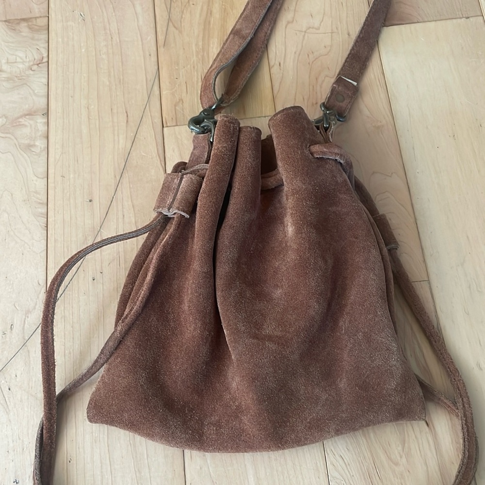 Free People Brown Suede Purse